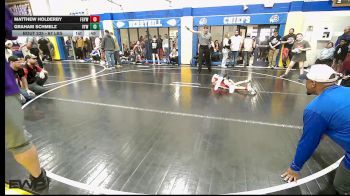67 lbs Rr Rnd 3 - Matthew Holderby, Fort Gibson Youth Wrestling vs Graham Schmelz, Victory Youth Wrestling