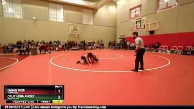 126 lbs Champ. Round 2 - Cruz Hernandez, Moses Lake vs Isaiah Rios, Toppenish