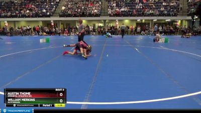 70 lbs Champ. Round 1 - Austin Thome, Immortal Athletics WC vs William Merkins, Hutchinson