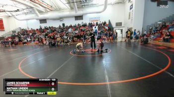 105 lbs Semifinal - James Schaefer, Powell Middle School vs Nathan Undem, Rocky Mountain Middle School