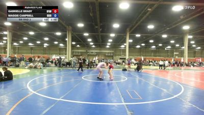 110 lbs Rr Rnd 3 - Gabrielle Brady, Diamond Fish - GHSE vs Maggie Campbell, Doughgirls - GHSE