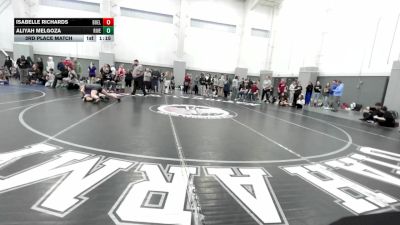 135-142 lbs 3rd Place Match - Isabelle Richards, Box Elder vs Aliyah Melgoza, Riverton