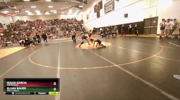 132 lbs Cons. Round 1 - Isaiah Garcia, Eisenhower vs Elijah Bauer, Walla Walla