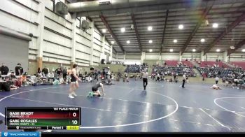 119 lbs Finals (2 Team) - Kale Zorn, Utah Green vs Aaron Huntoon, Black Fox Wrestling
