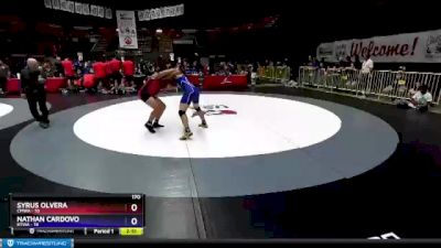 170 lbs Round 4 (16 Team) - Syrus Olvera, CMWA vs Nathan Cardovo, KTWA