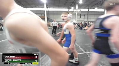 95 lbs Semifinal - Waycen Gillette, Minico vs Jake Jones, All In Wrestling Academy