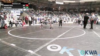 49 lbs Round Of 64 - Briggs Cole, Weatherford Youth Wrestling vs Bo Golden, Team Nomad