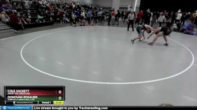 150 lbs Cons. Round 6 - Cole Sackett, Angry Fish Wrestling vs Donovan Rosauer, Yorkville Wrestling Club