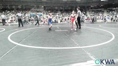 76 lbs Round Of 32 - Makenya Carlton, Duncan Demon Wrestling vs Collin Williams, Choctaw Ironman Youth Wrestling