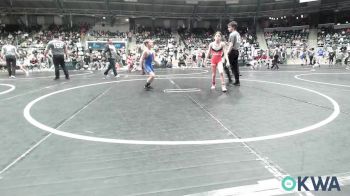 76 lbs Round Of 32 - Makenya Carlton, Duncan Demon Wrestling vs Collin Williams, Choctaw Ironman Youth Wrestling