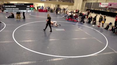 14U - 75 lbs Champ. Round 2 - Colton Wood, Jack Pine Savage Wrestling vs Nathan Nelson, MN Elite Wrestling Club