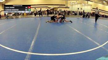 133 lbs Cons. Semi - Carson Webster, Southwestern Michigan College vs Alex Crane, John Carroll University