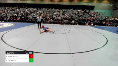 126 lbs Quarterfinal - Scout Santos, Mountain View OR vs Isaiah Cortez, Gilroy