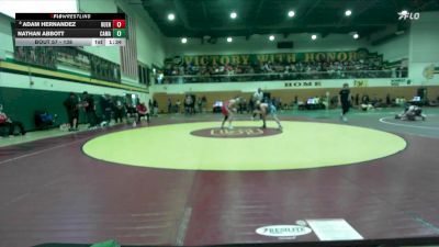 138 lbs Champ. Round 1 - Nathan Abbott, Camarillo vs Adam Hernandez, Hueneme