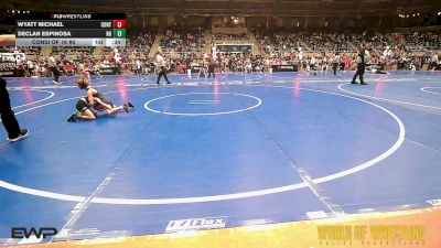 55 lbs Consi Of 16 #2 - Wyatt Michael, Contenders Wrestling Academy vs Declan Espinosa, Rough House