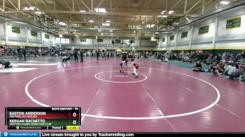 75 lbs Champ. Round 1 - Easton Anderson, Watford City Wolves vs Keegan Rachetto, Westside Raider Wrestling Club