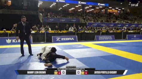 Manny Leon Brown vs Jayden Portillo Khoury 2026 Pan Kids Jiu-Jitsu IBJJF Championship