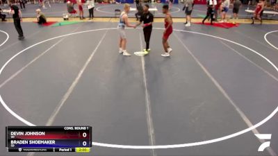 150 lbs Cons. Round 1 - Devin Johnson, WI vs Braden Shoemaker, SD