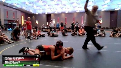 82 lbs Finals (8 Team) - Peyton Kirkpatrick, East Kansas Eagles vs Zolah Williams, MO Outlaws Gold