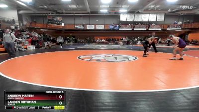 157 lbs Cons. Round 5 - Landen Orthman, Burley vs Andrew Martin, North Fremont