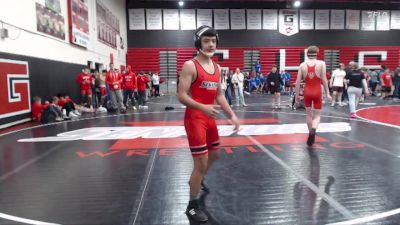 138 lbs Round 4 (12 Team) - Gibson Rice, Homedale vs Julian Hernandez, Gooding High School