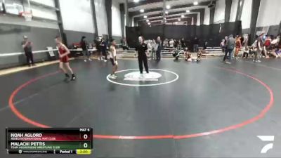 92 lbs Quarterfinal - Malachi Pettis, Team Aggression Wrestling Club vs Noah Agloro, Askeo International Mat Club