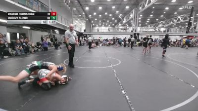 96 lbs Round 6 (10 Team) - Johnny Shenk, Wayne Danger vs Damien Hernandez, Kraken Black