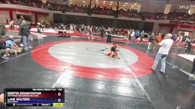 100 lbs 3rd Place Match - Lane Walters, Oklahoma vs Griffin Sensintaffar, Keystone Kids Wrestling Club