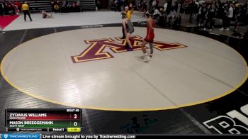 126 lbs Champ. Round 1 - Mason Breeggemann, Scott West vs Zytavius Williams, Eden Prairie