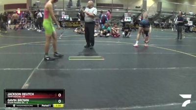 170 lbs Round 5 (6 Team) - Jackson Deutch, Team Gotcha vs Gavin Brown, Ragin Raisins WC