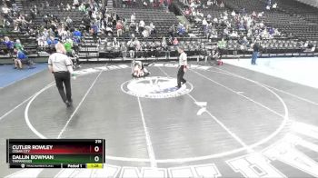 215 lbs Cons. Round 2 - Cutler Rowley, Cedar City vs Dallin Bowman, Timpanogos