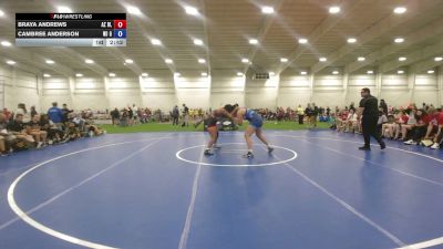 207 lbs Braya Andrews, Arizona Black vs Cambree Anderson, North Dakota Gold