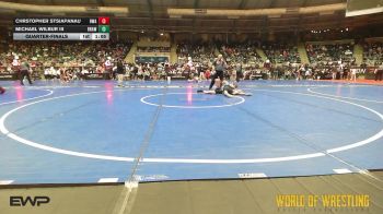 100 lbs Quarterfinal - Chrstopher Stsiapanau, Roundtree Wrestling Academy vs Michael Wilbur III, Brawler Elite