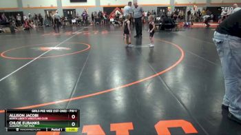 PW-1 lbs Semifinal - Allison Jacobi, North Liberty Wrestling Club vs Chloe Eubanks, Alburnett Mat Pack