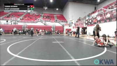 52 lbs Semifinal - Cainen Sitzman, Tulsa Blue T Panthers vs Ryatt Luchsinger, Lexington Wrestling Club