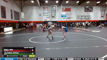 100 lbs Champ. Round 1 - McKenna Justus, Vale vs Kiya L Roe, Knappa