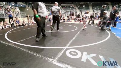 52 lbs Rr Rnd 1 - Brooks Wood, Oklahoma Strong-Blue 9U vs Hank Foon, Team Tulsa RED