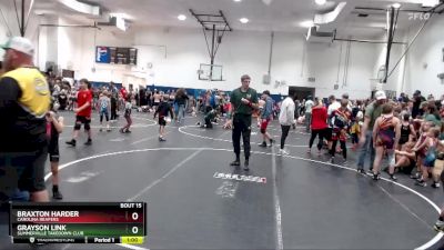 60 lbs Round 1 - Braxton Harder, Carolina Reapers vs Grayson Link, Summerville Takedown Club