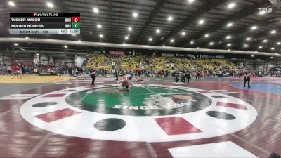 175 lbs Quarterfinal - Tucker Mason, Westside Raider Wrestling vs Holden Hoiness, Billings Wrestling Club
