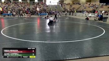 145 lbs Quarterfinal - Quinn Campbell, Irish Pride Wrestling Academy vs Diego Mendoza, Junior Rockets Wrestling Club