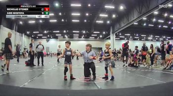 45 lbs Cons. Semi - Jude Montoya, Top Rank vs Nicholas Steiner, Well Trained