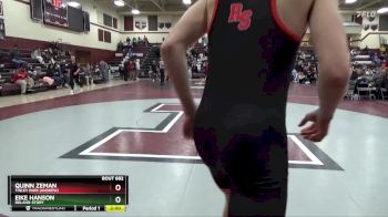 157 lbs Cons. Round 1 - Eike Hanson, Roland-Story vs Quinn Zeman, Tinley Park (Andrew)