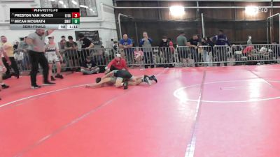 95 lbs Semifinal - Preston Van Hoven, Legacy Dragons vs Micah Mcgrath, Smitty's Barn