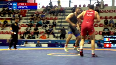 97 kg 1/8 Final - Radu Lefter, Moldova vs Sergei Kozyrev, Individual Neutral Athletes