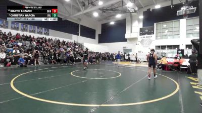 120 lbs Champ. Round 1 - Martin Lozano, Chino Hills vs Christian Garcia, Walnut