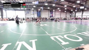 100 lbs Rr Rnd 1 - Madi Mikels, Indiana Outlaws Pink vs Katelyn Bell, Knights Wrestling Club