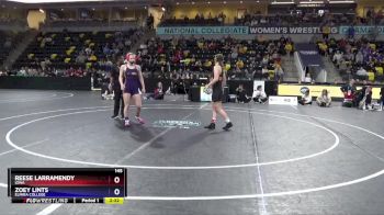 145 lbs 3rd Place Match - Reese Larramendy, Iowa vs Zoey Lints, Elmira College
