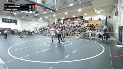 215 lbs Cons. Round 3 - Jason Perez, Santa Margarita vs Aaron Morales, South El Monte