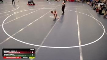 Champ. Round 1 - Ezekiel Steele, Forest Lake Wrestling Club vs Wyatt Thiel, St. Francis Gladiators Wrestling Club