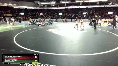 Girls 100 lbs Semifinal - Kiara Torres, Granger (Girls) vs Jocelyn Navarro, Centralia (Girls)